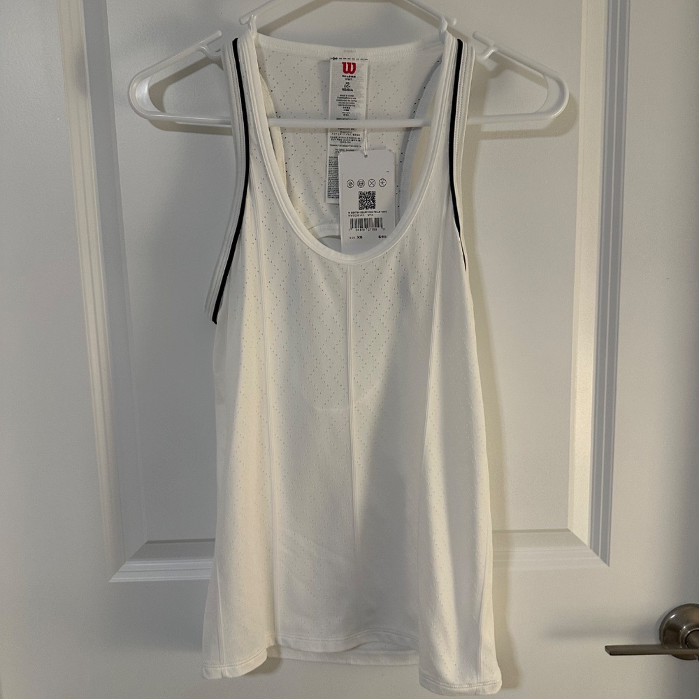 Wilson white tank top, Size XS, NWT